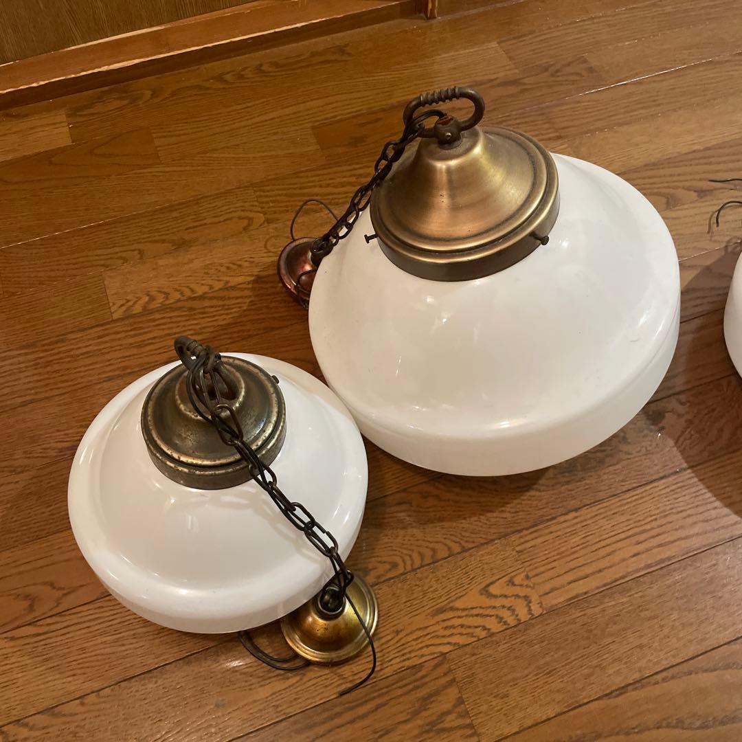 アンティークペンダントライト 大正レトロ ３個セット おまけ付