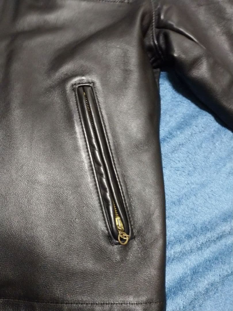 古着 Schott AT101 40 良品 シングル トラッカー ショット 黒