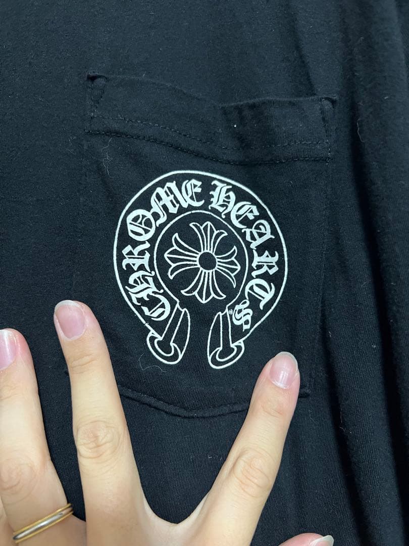 CHROME HEARTS ブラック Tシャツ　ホースシュー　ロゴ　国内正規品