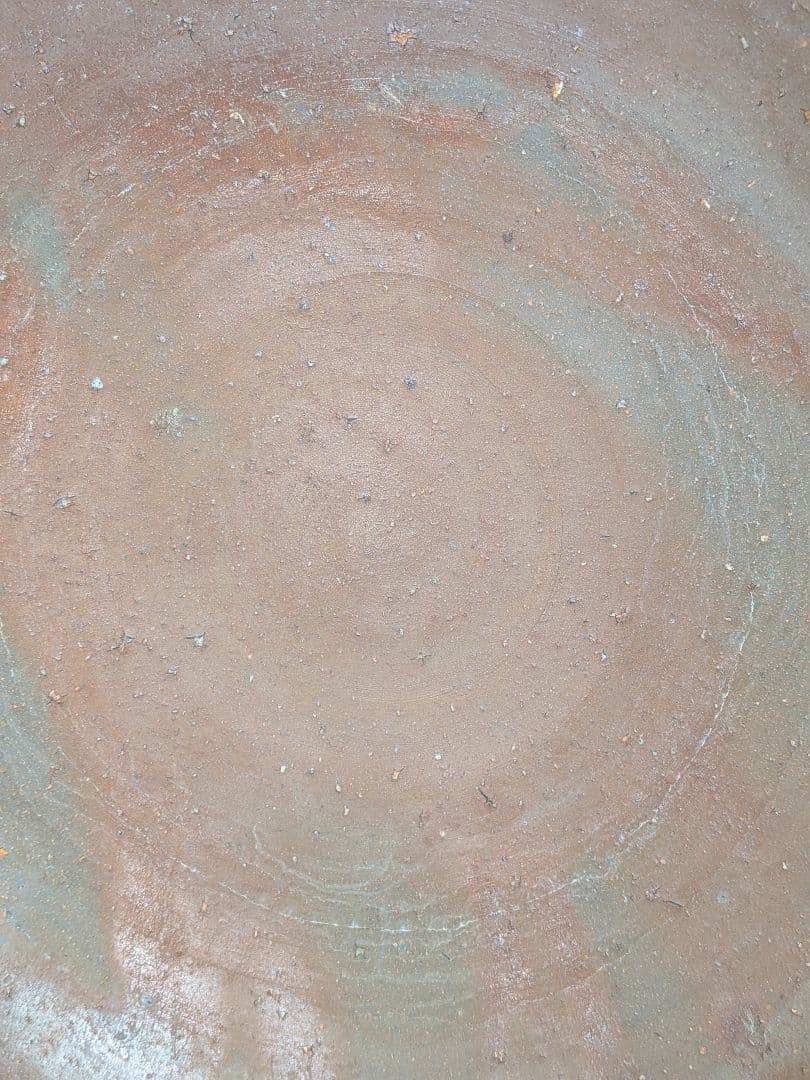 和仁栄幸 備前焼 皿 直径30cm超 食器 緋襷 黄胡麻 黄ゴマ 盛り皿 皿鉢