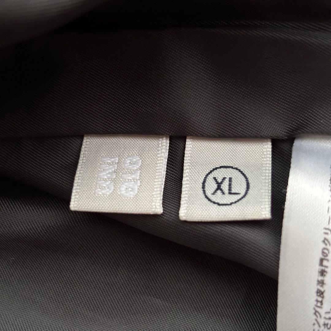 (美品) ユニクロ ラムレザー シングル ライダースジャケット シワ加工