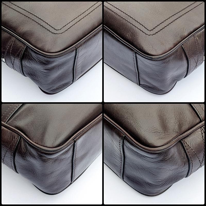 BALLY バリー ビジネスバッグ ブラウン レザー トレインスポッティング