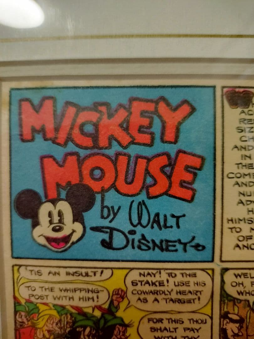 ★激レア★ミッキー&ドナルド　アートパネル　コミックシート