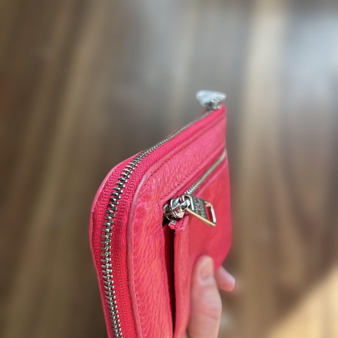 お値下げ！サロンドアルファード　ピンクＬ字ミニ財布