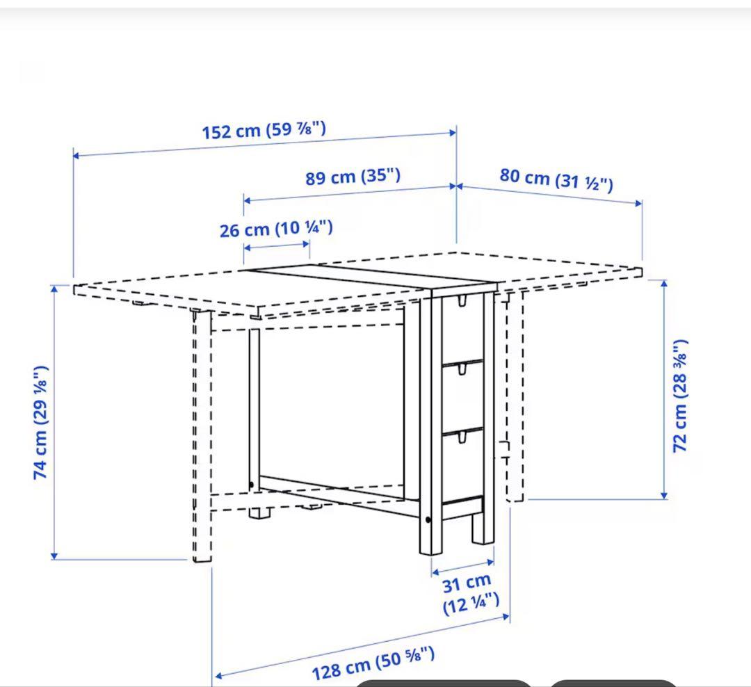IKEA NORDEN イケア ノールデン 折り畳みダイニングテーブル