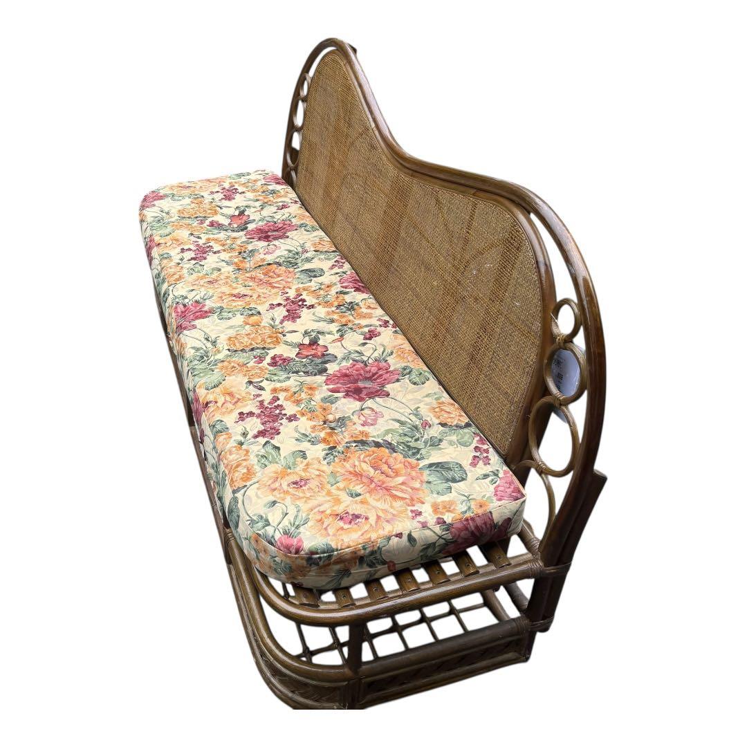 籐カウチソファ ラタンチェア 籐椅子 アジアンテイスト