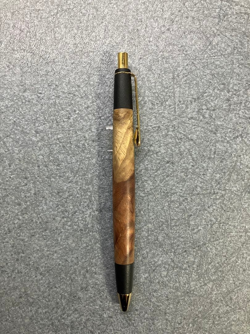 ボナンペン　本花梨瘤源平(アフゼリア) 真鍮金具　シャーペン　検索用　野原工芸