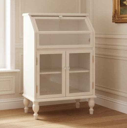 アンティーク調 ガラス キャビネット　コレクションボード　飾り棚