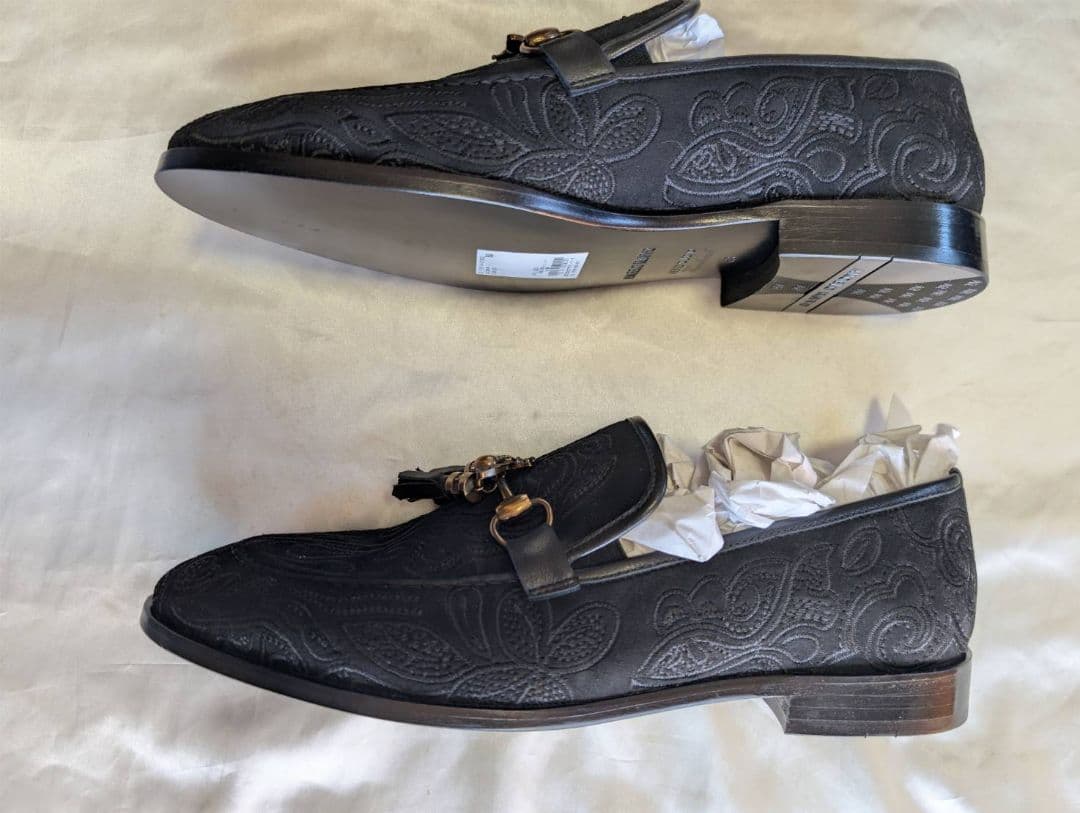 新品未使用　angelo ruffo タッセル　刺繍　シューズ