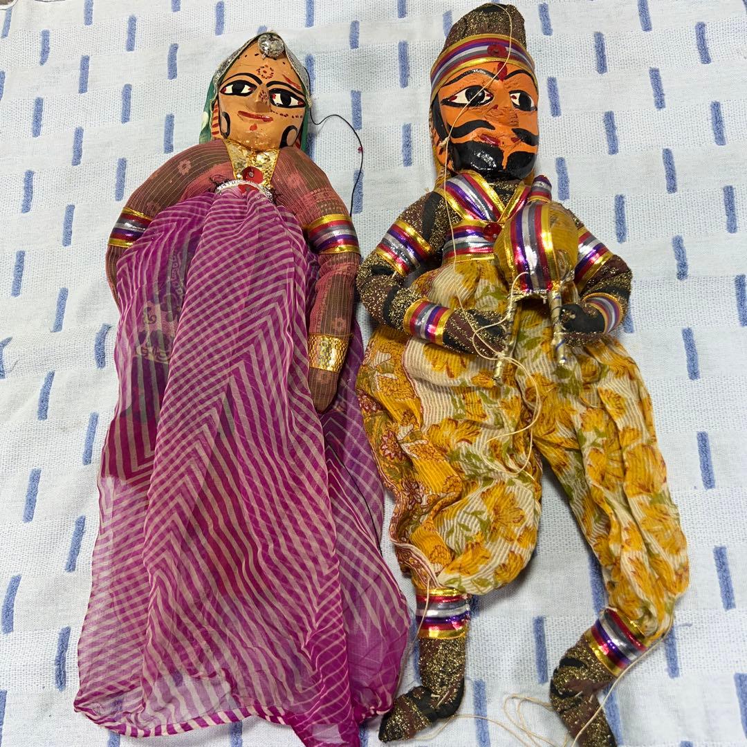 インド　ラジャスタン　民族ビンテージ人形中古