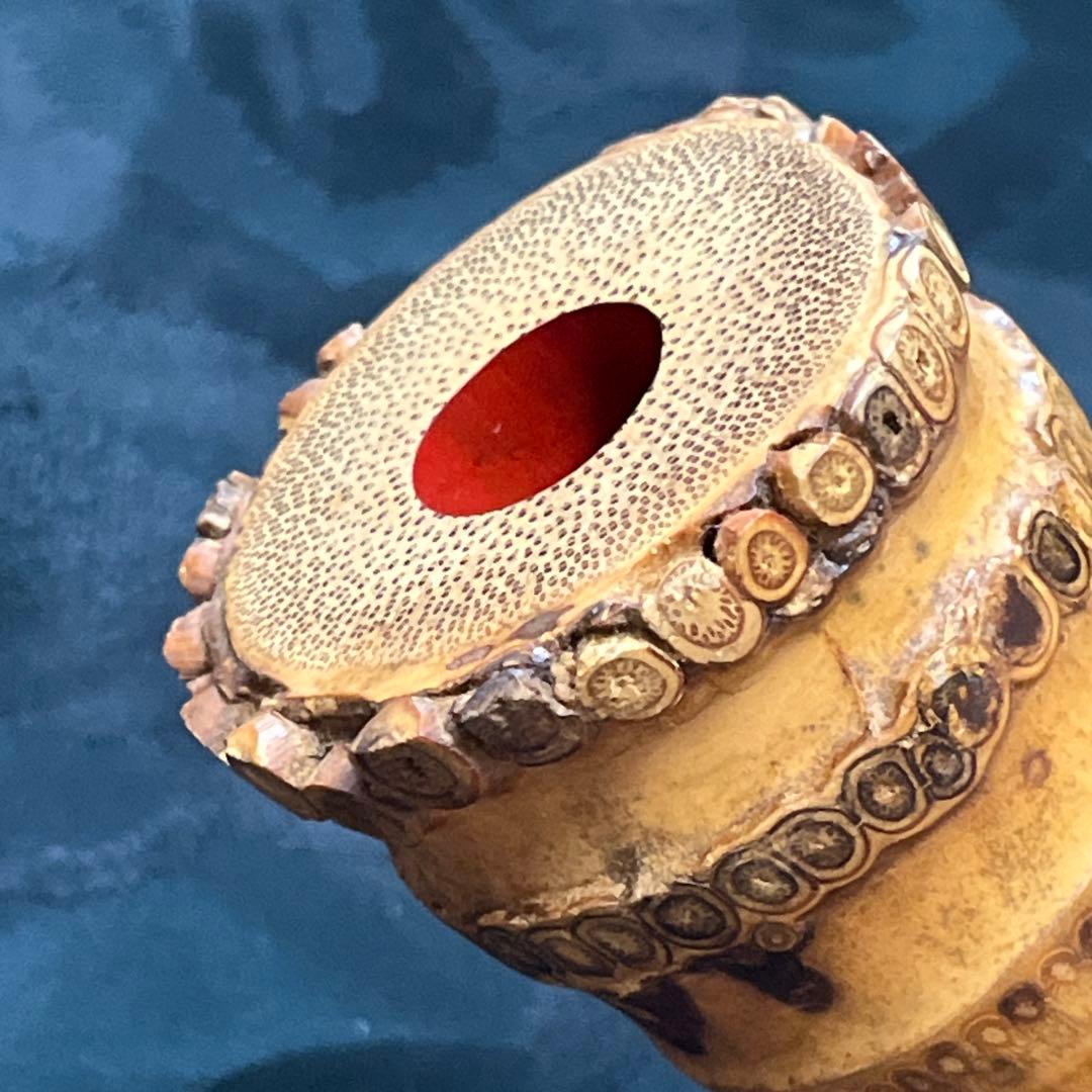 尺八 都山流 深水 一尺八寸管 中継ぎ 銀三線 【音出し確認済み】 状態良好品