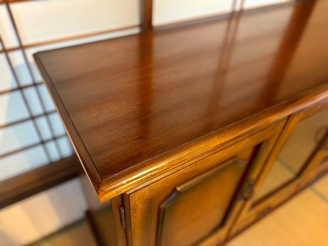 【カリモク】コロニアル　サイドボード　リビングボード　キャビネット