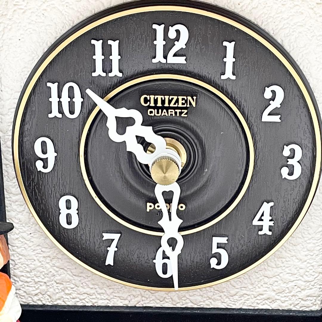 【未使用】CITIZEN メルヘンハウス ハト時計 掛時計 4MJ744 木製