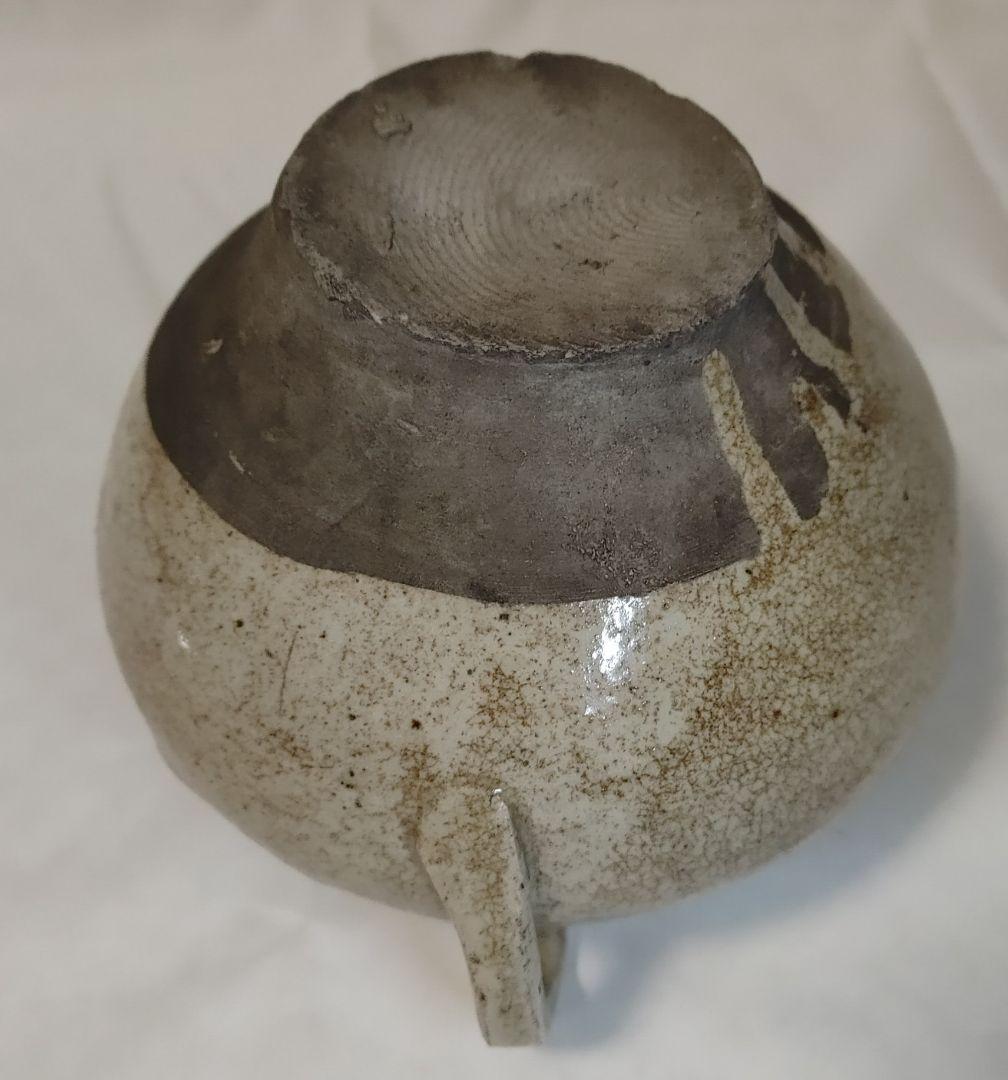 灰釉双耳壺、中国、古瀬戸、李朝？