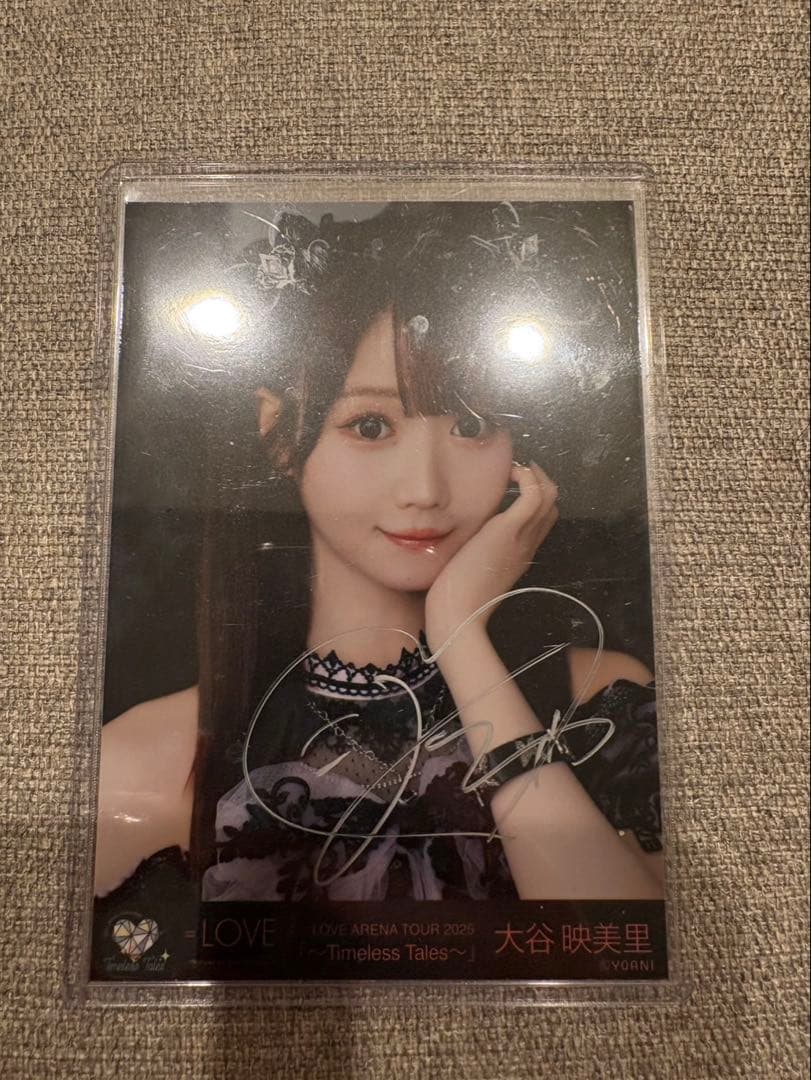大谷映美里　直筆　生写真　ヨリ　黒衣装　アリーナ衣装　=LOVE イコラブ