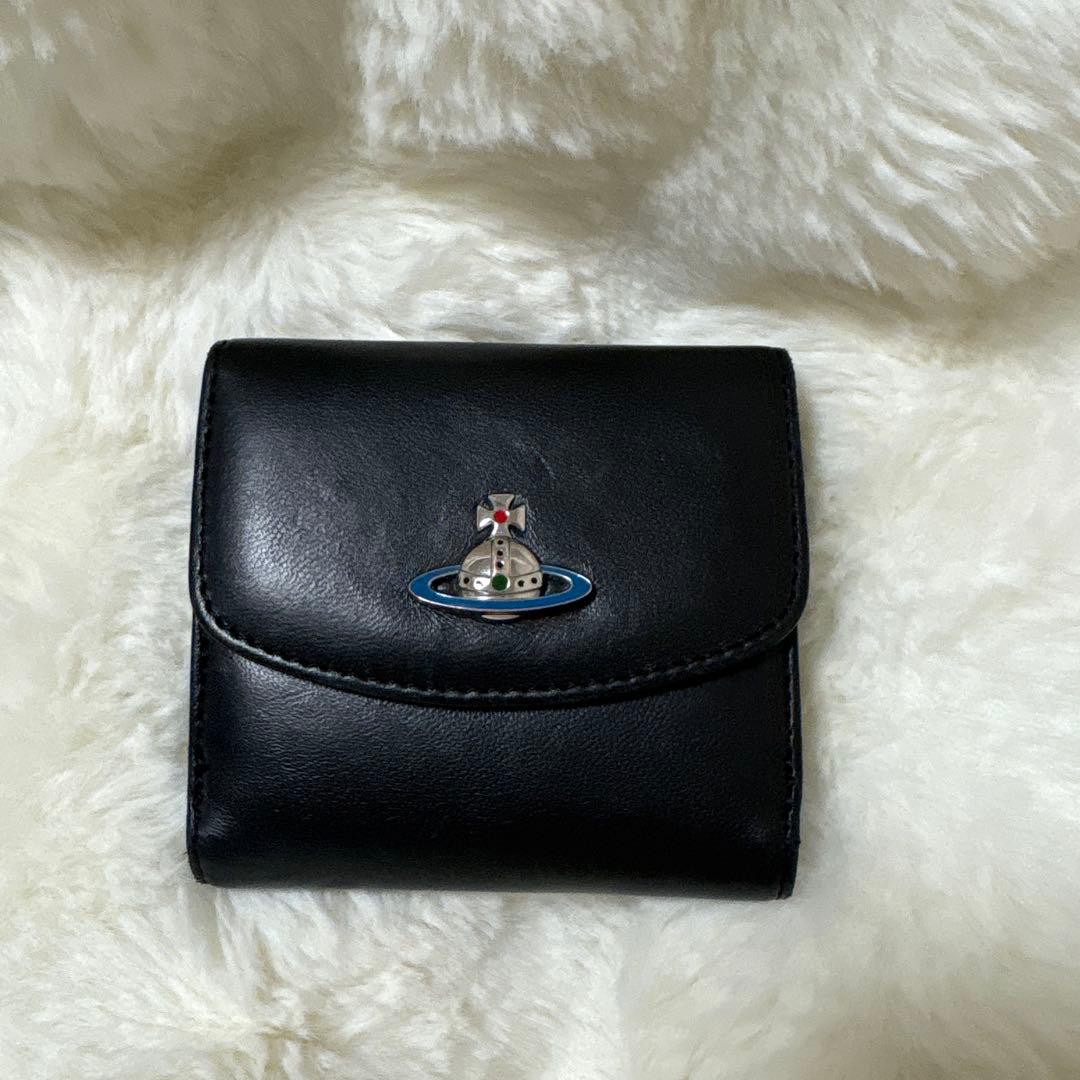 Vivienne Westwood ブラック 二つ折り財布