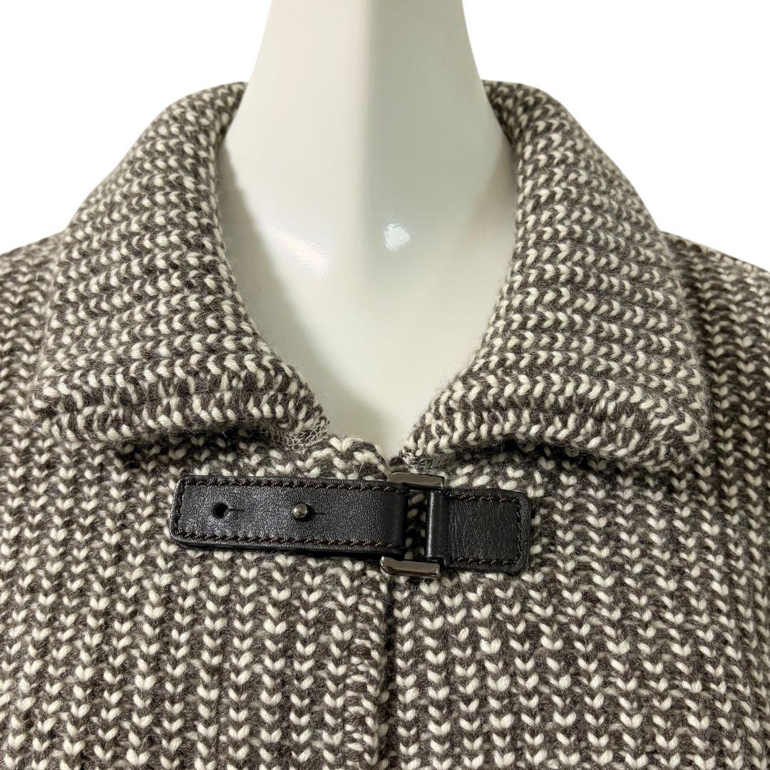ロロピアーナ　Loro Piana カシミヤ100% コート　ニット　レザー