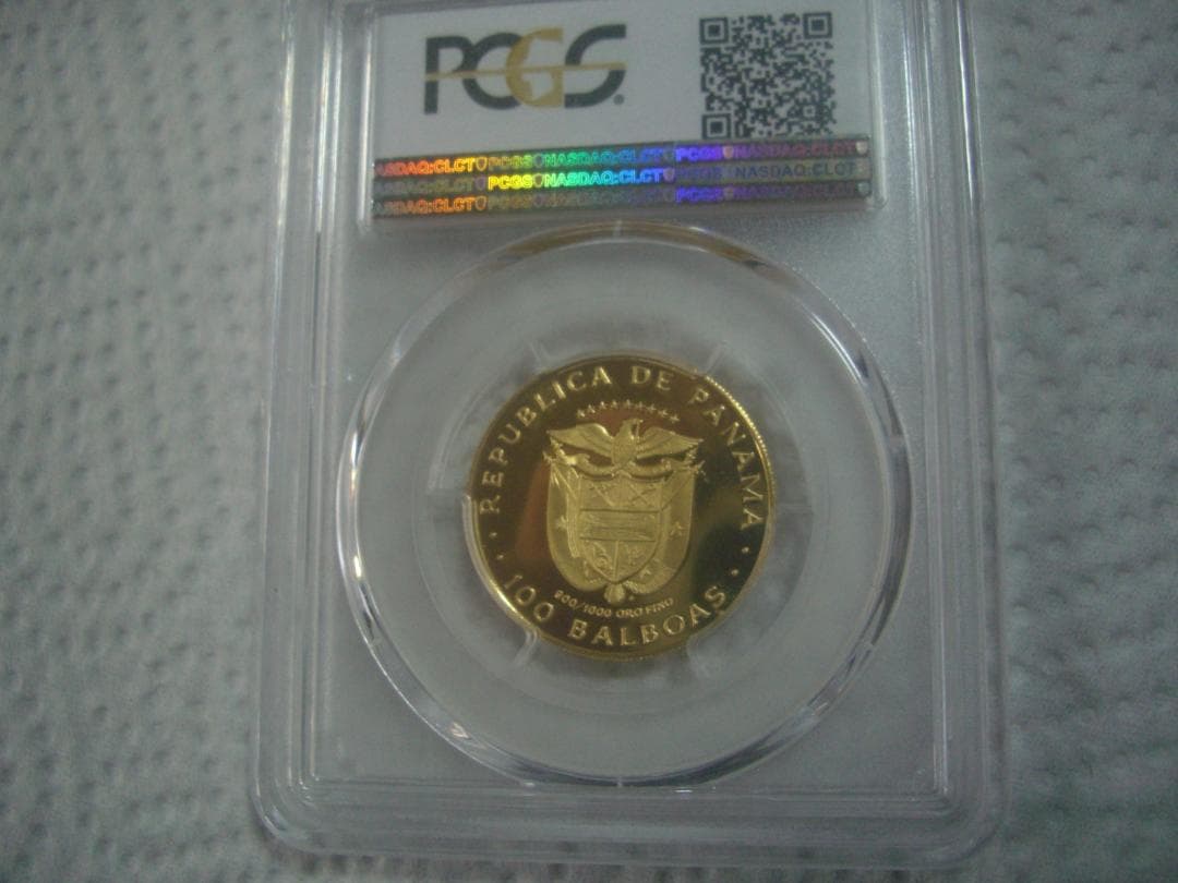 パナマ　１９７５ 100B　  バルボア像　PCGS PR-67 DCAM