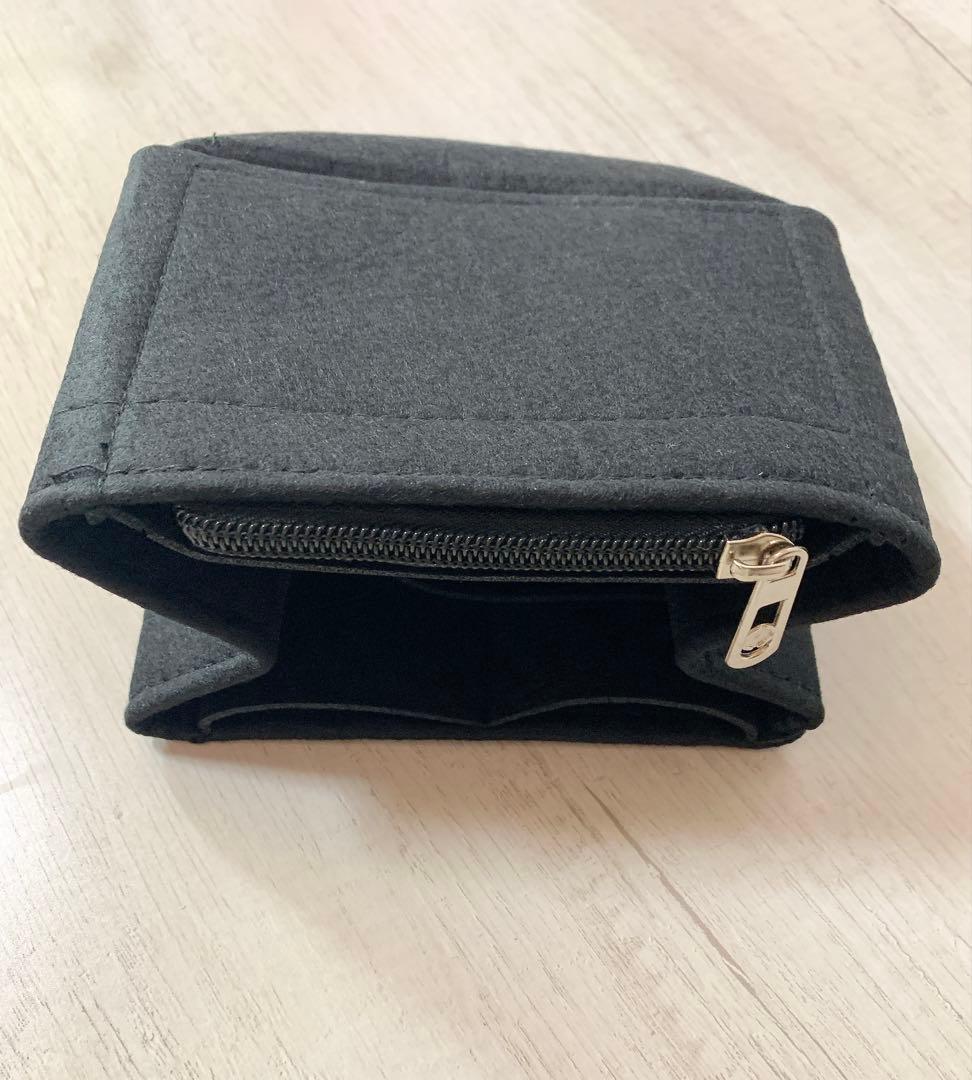 ネイビー×ブラック 高級本革 キャンバス トリヨン バケツ キューブバッグ PM