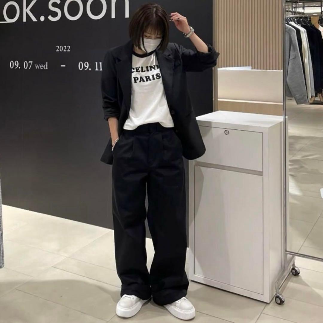 （るん）ok.soon.×dickies wide chino pants