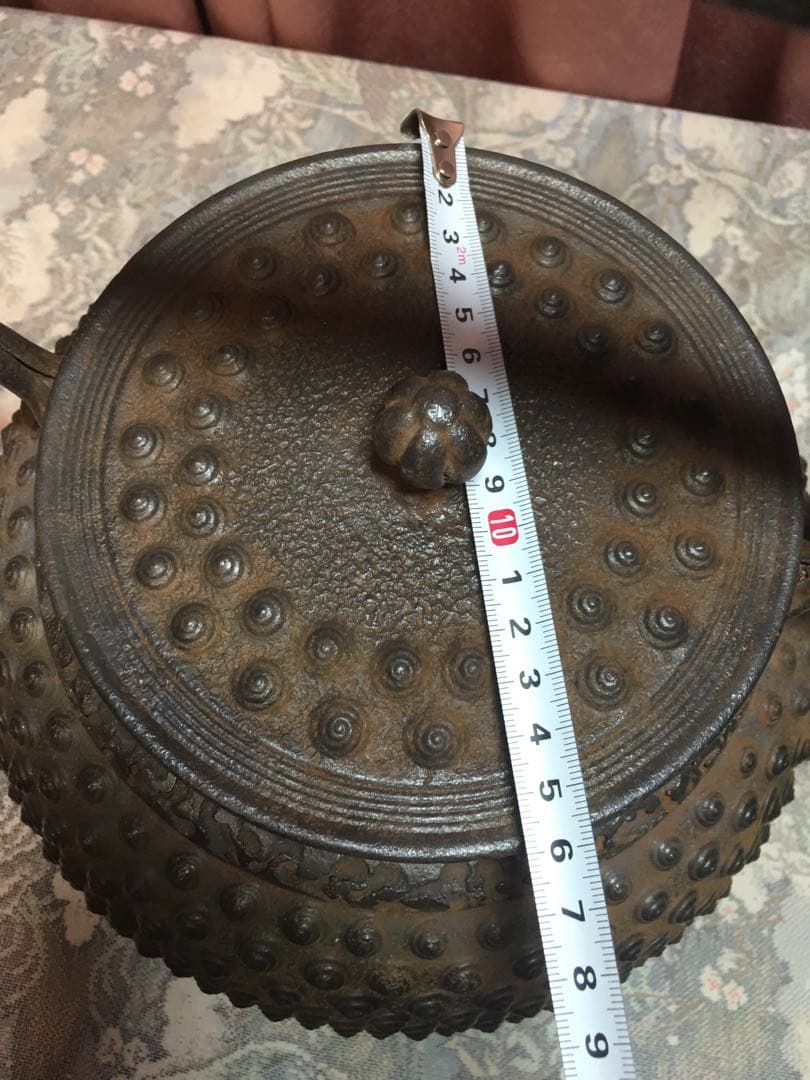 南部鉄瓶　骨董大きな鉄瓶