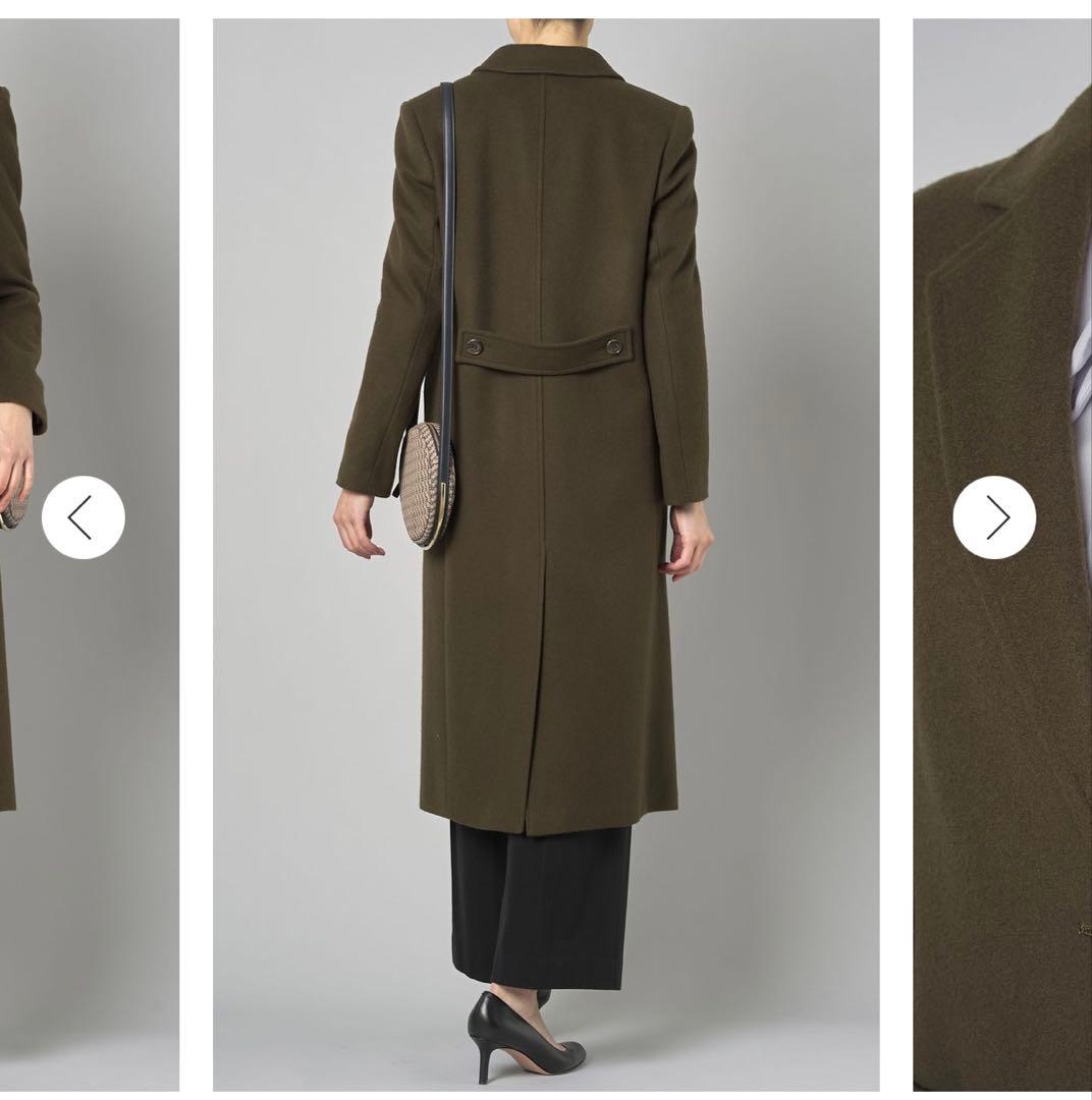 theory luxe ウールチェスターコート カーキ 美品