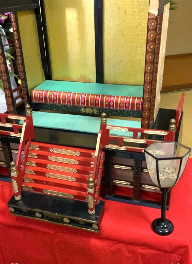 アンティーク　雛人形　雛御殿　御殿飾り