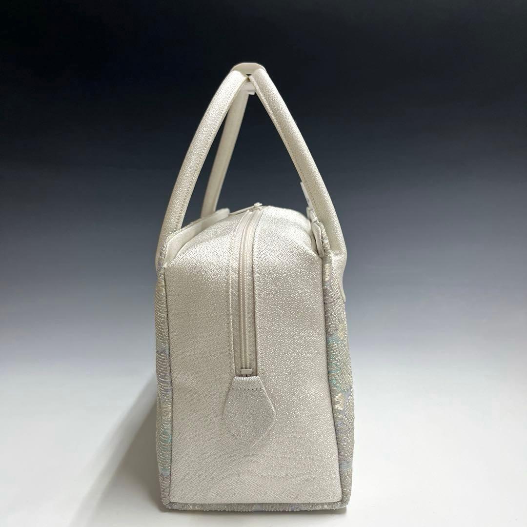 新品未使用品　京都 西陣織正絹帯地使用　利休バッグお茶席　25911