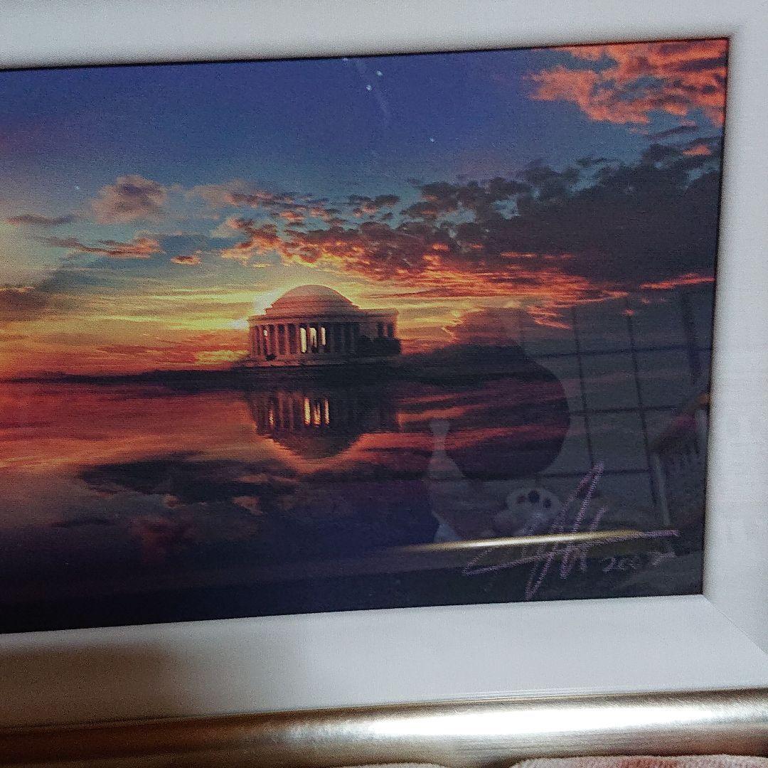 版画 FAIR WARNING リトゲン 希少 手彩 人気作 夕凪