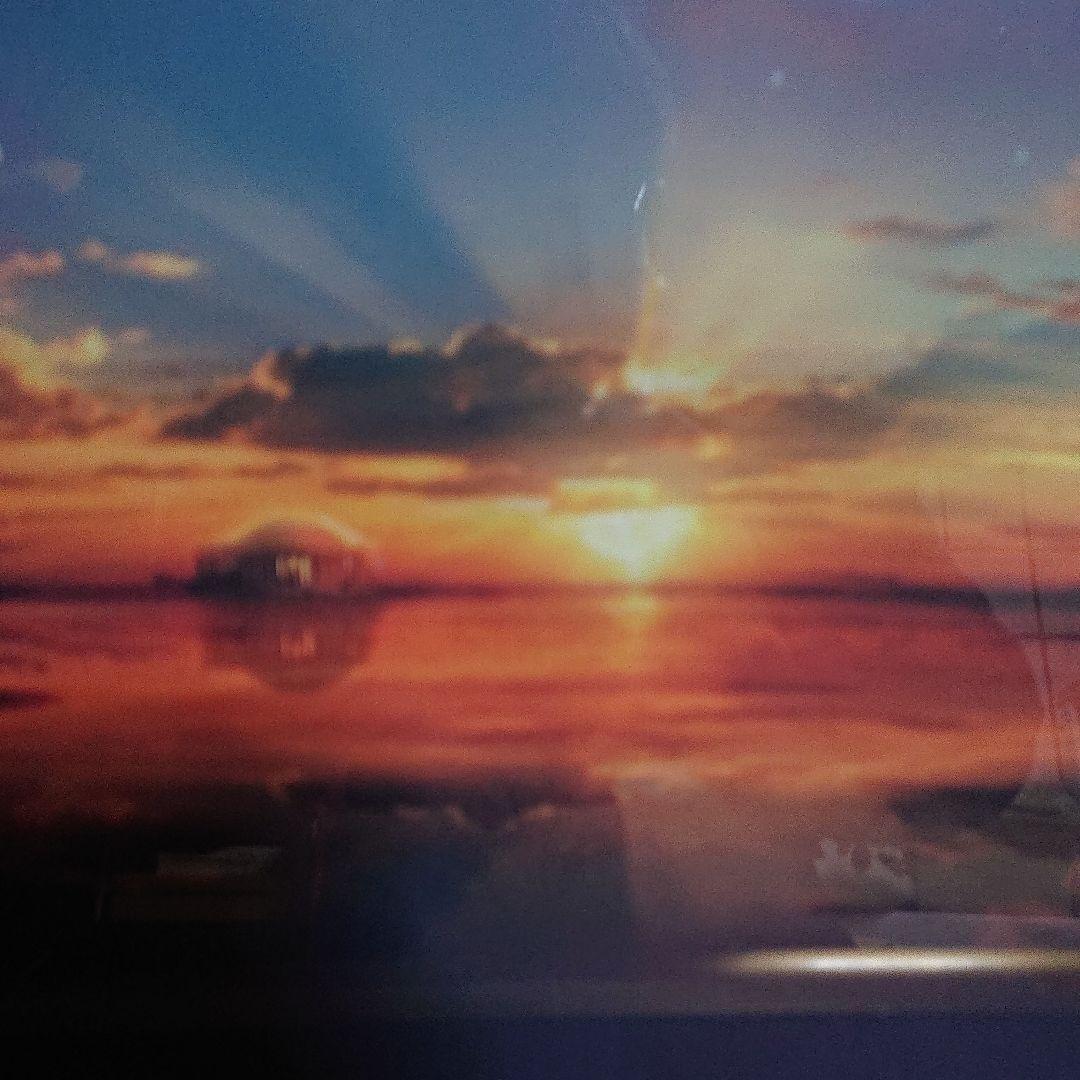 版画 FAIR WARNING リトゲン 希少 手彩 人気作 夕凪