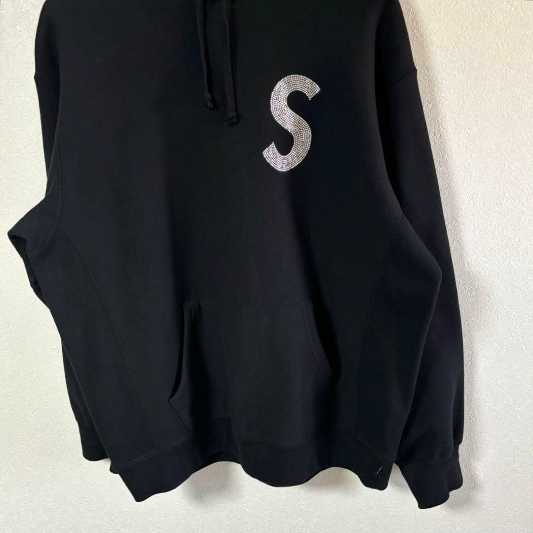 supreme シュプリーム　Swarovski S Logo Hooded M