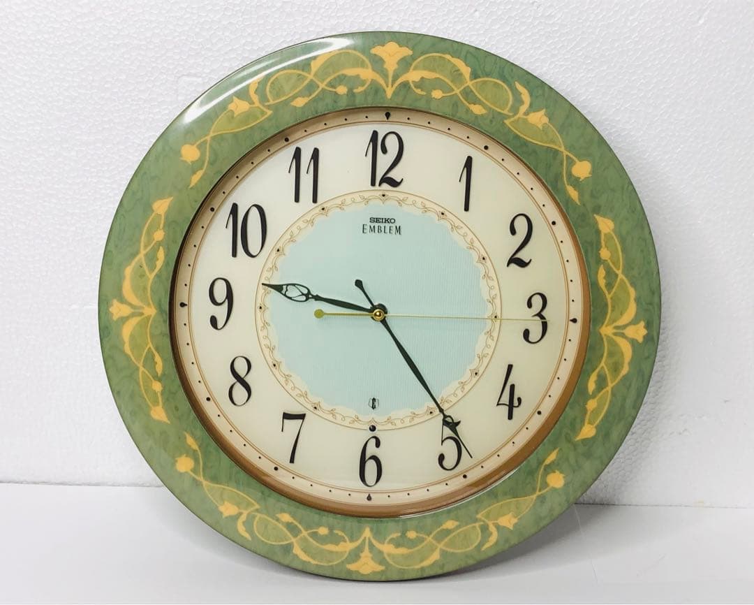 未使用品 SEIKO EMBLEM HS504M 壁掛け時計 掛時計 記名あり