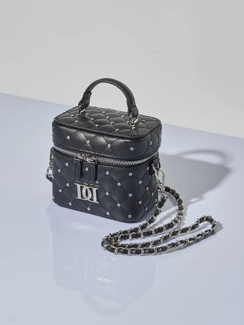 Darich キルティングビジュースクエアミニバッグ