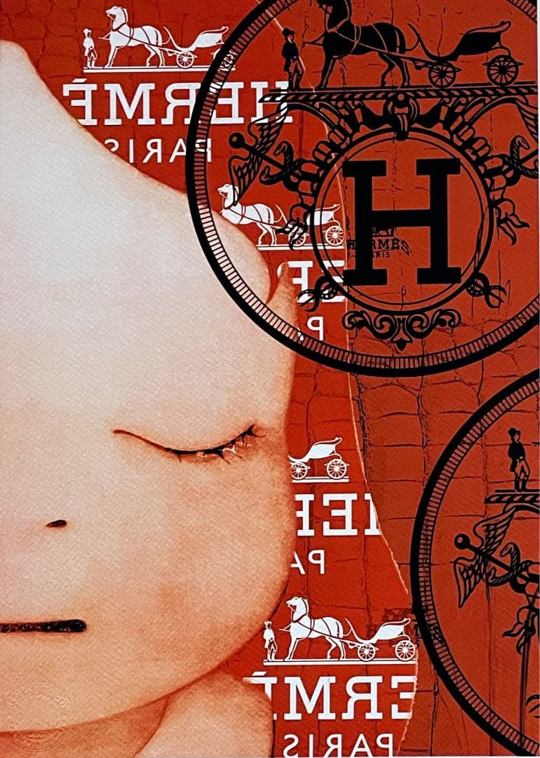 DEATH NYC/現代アートポスター/奈良美智/限定100枚/目を閉じて左/