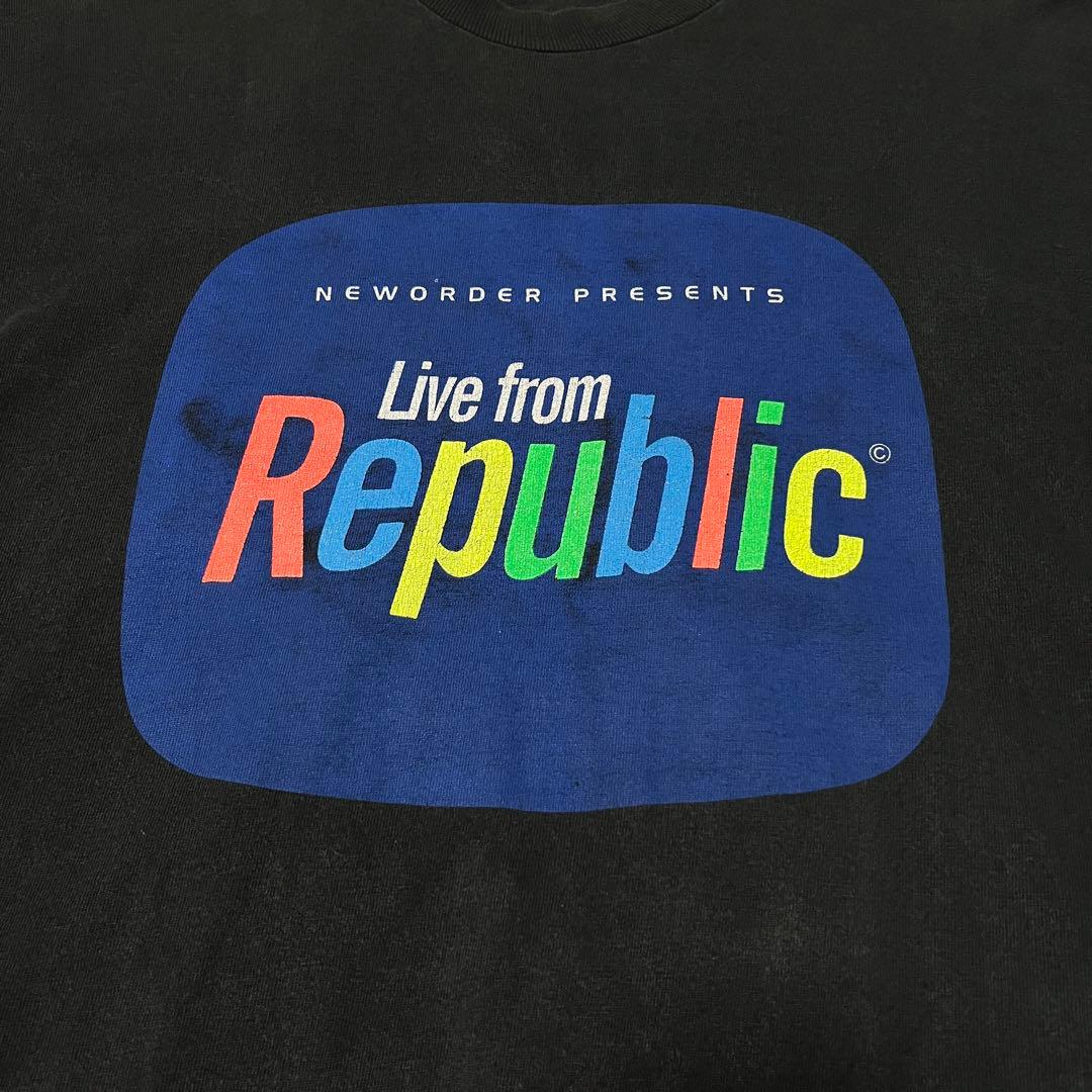 90s NEW ORDER Republic プリントTシャツ