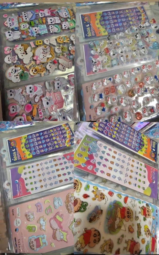 キャラクターシールセット 多色 まとめ売り ボンドロ　ウォーター　おはじき