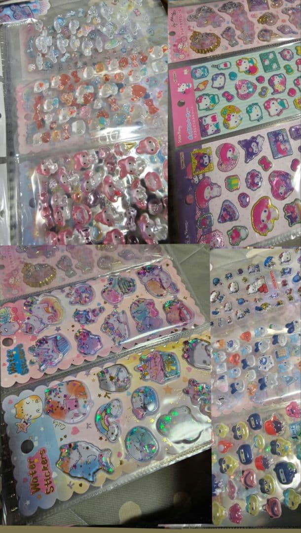 キャラクターシールセット 多色 まとめ売り ボンドロ　ウォーター　おはじき