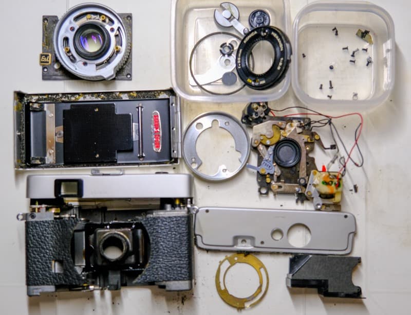 【整備品】KONICA C35 E&L コニカ 美品　フィルター付