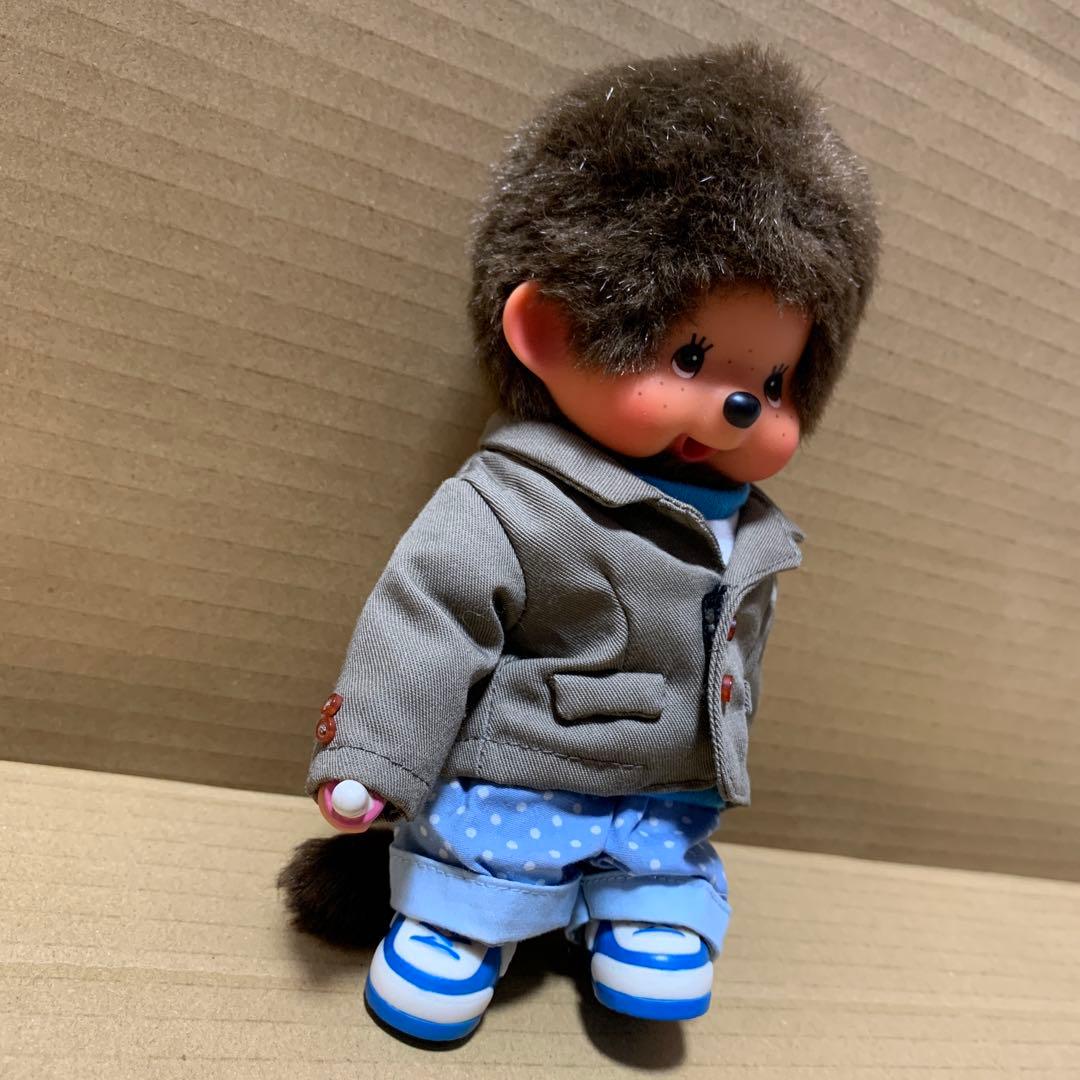 【希少】モンチッチ　男の子　ジャケット　UFO Tシャツ　水玉ズボン　シューズ