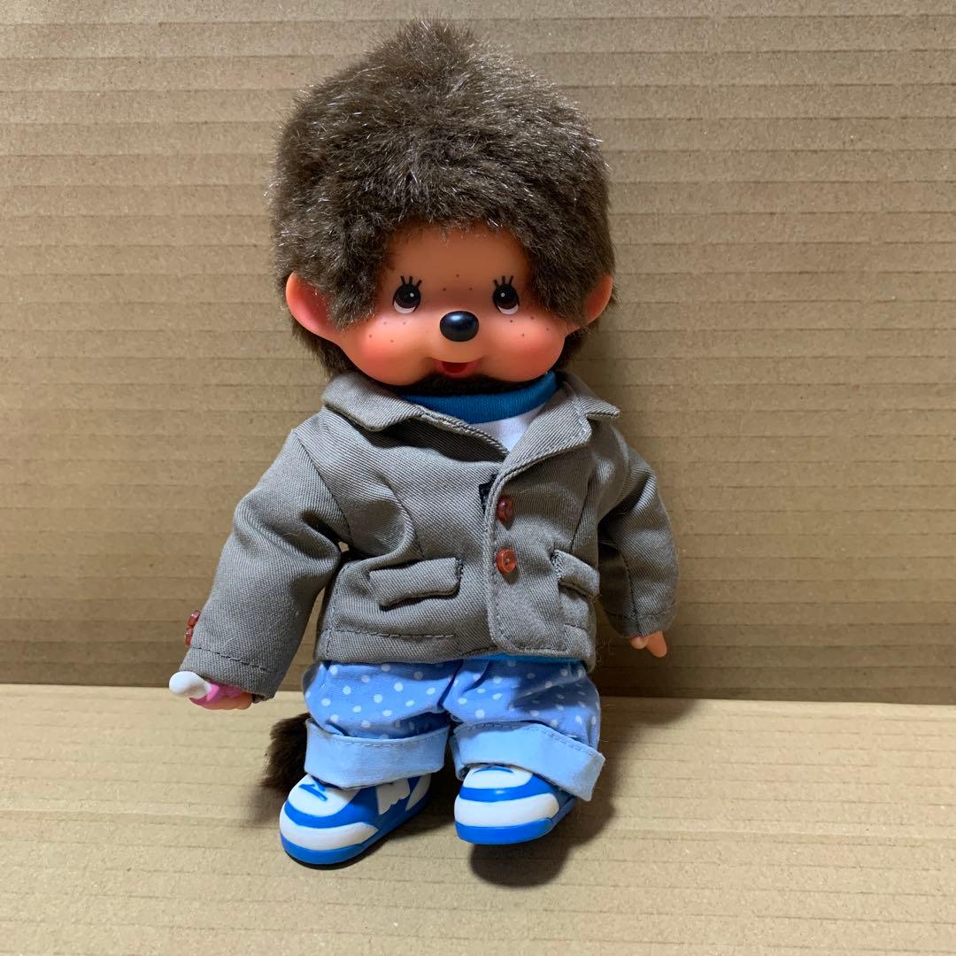 【希少】モンチッチ　男の子　ジャケット　UFO Tシャツ　水玉ズボン　シューズ