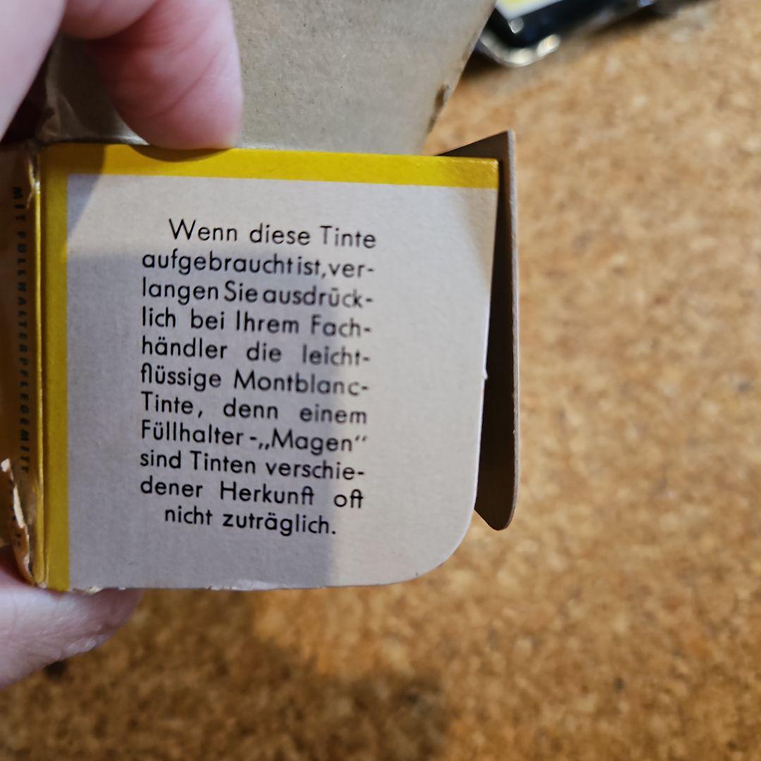 MONT BLANC 万年筆用インク ブラック 2 oz　稀少1960年以前では
