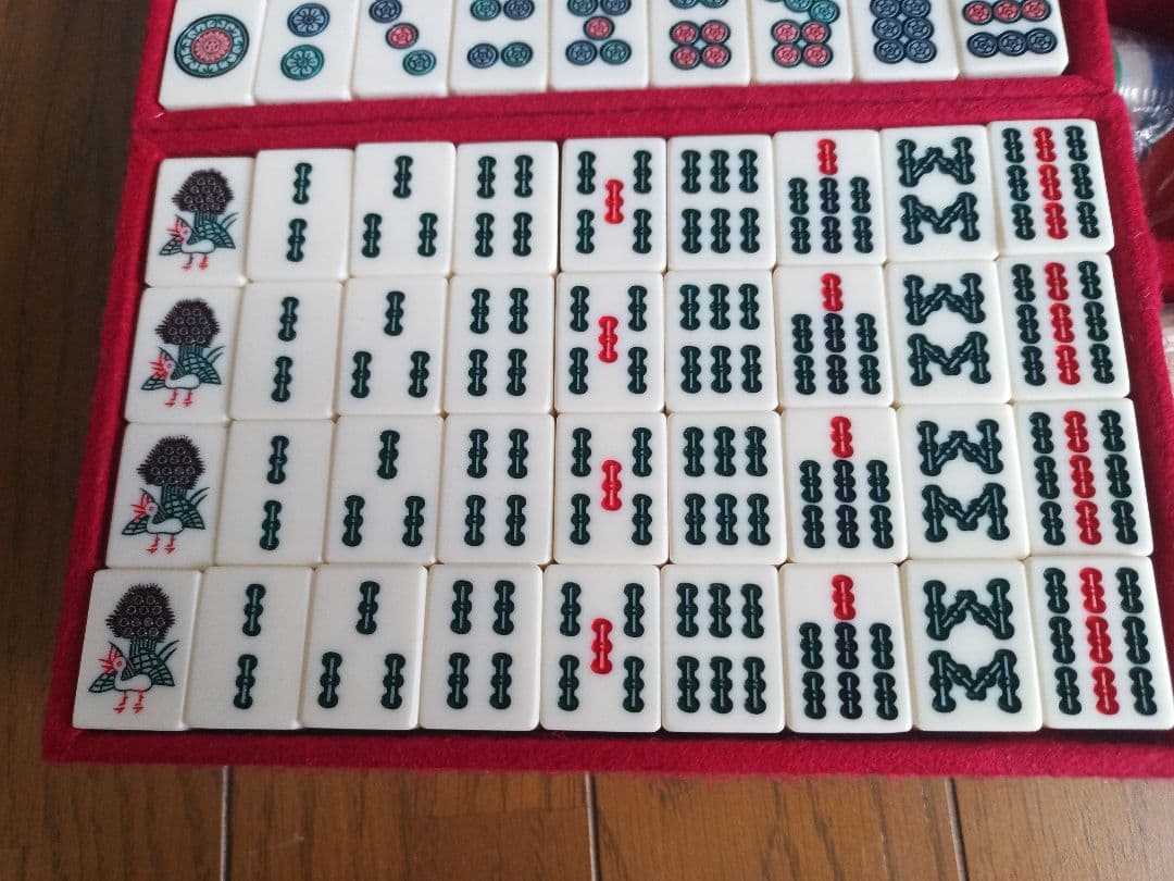 麻雀牌　ミズノ丸一（竹牌）