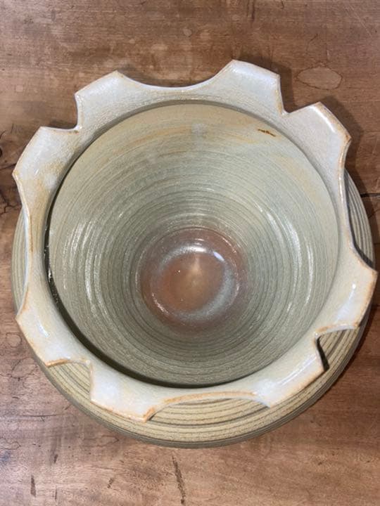 萩焼 蓮光山 3代目 徹千代作 【花入れ・壺・花器】新品