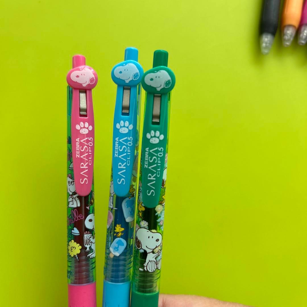 サラサ　ゲル　ボールペン スヌーピー 10本　SARASA Clip 0.5mm