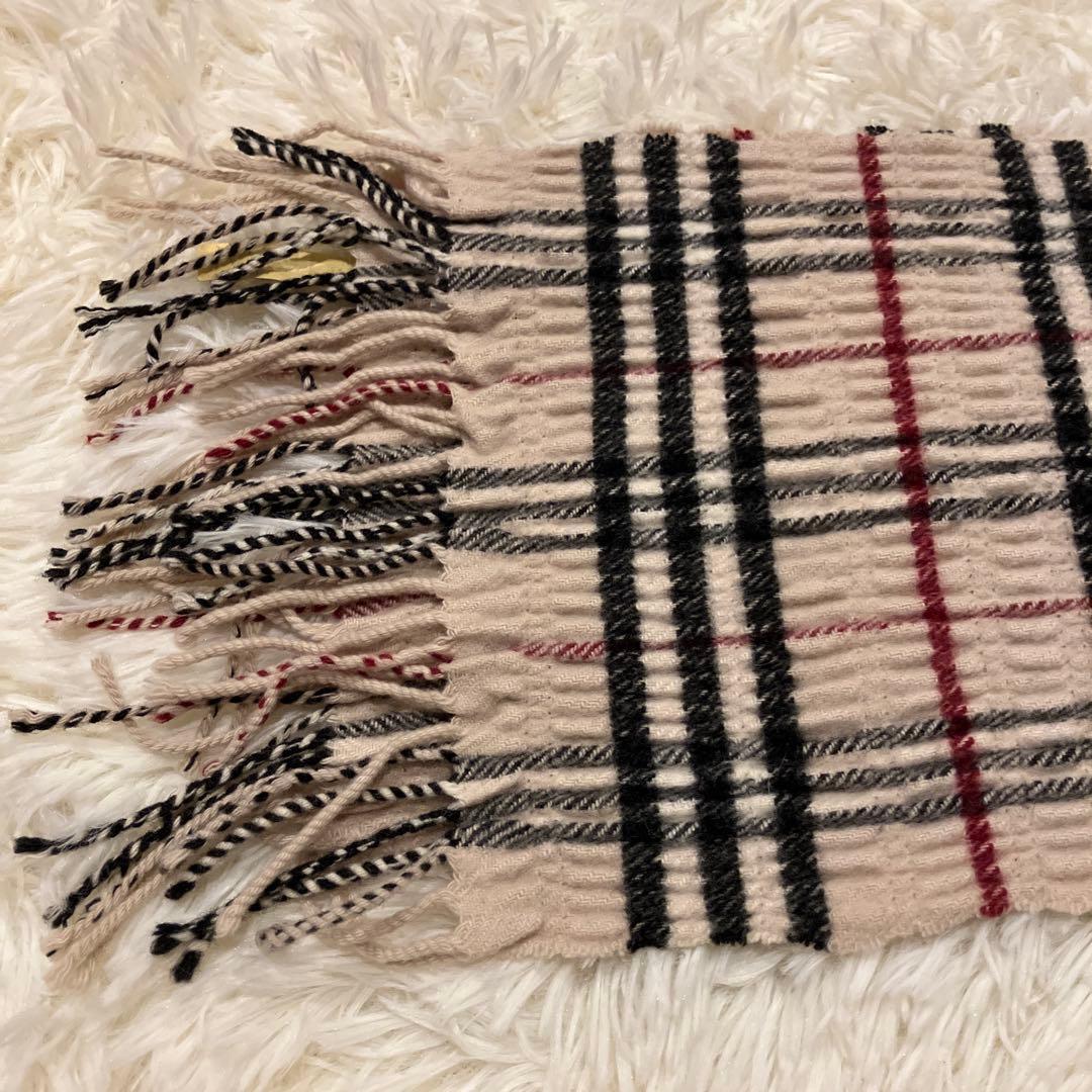 【カシミヤ混・近年モデル】BURBERRY バーバリー　ノバチェック マフラー