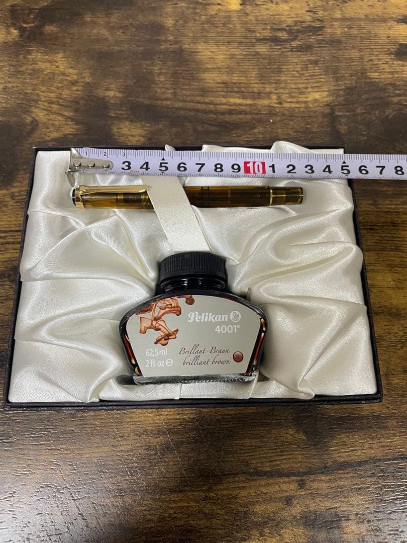 試筆のみ　2014年　特別生産色　万年筆　M200 コニャック　EF 備品付き