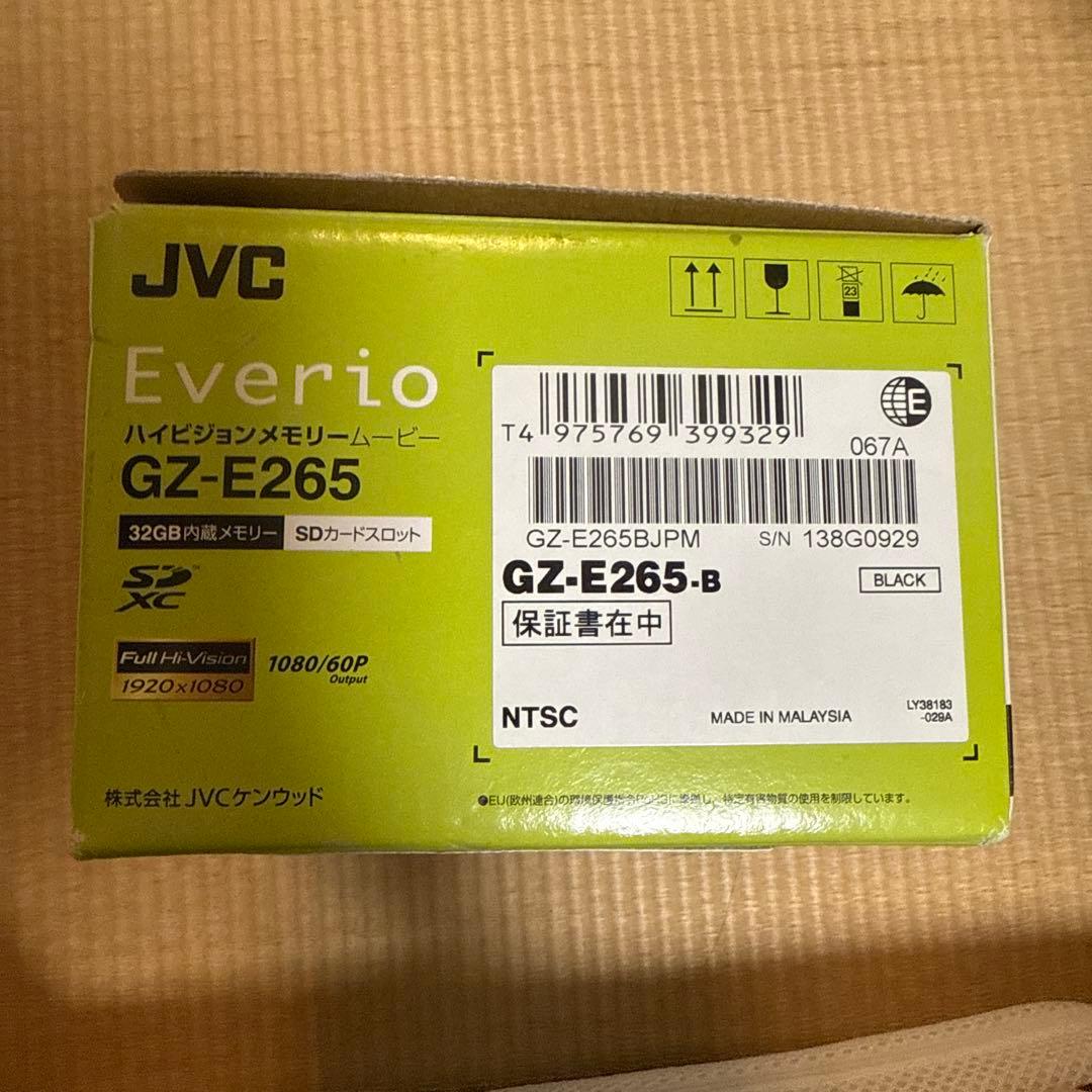 JVC GZ-E265 Everio ビデオカメラ ブラック　ケースバッグ付属