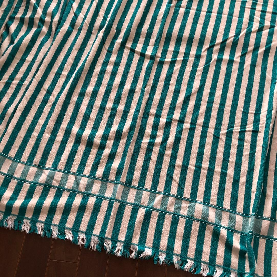 良カラー♪ストライプ☆ HERMES カバー　ビーチタオル　エルメス　ベルギー製