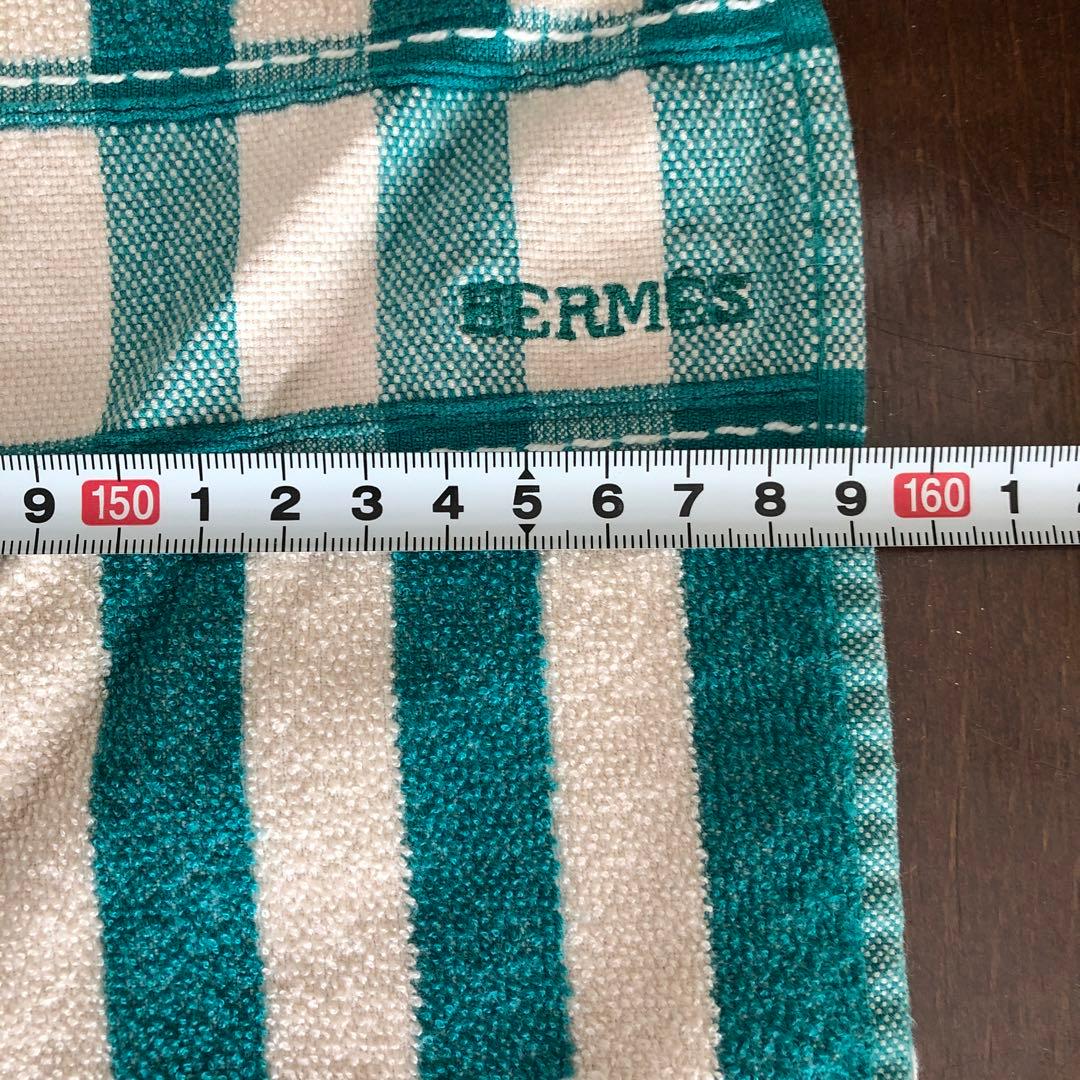 良カラー♪ストライプ☆ HERMES カバー　ビーチタオル　エルメス　ベルギー製