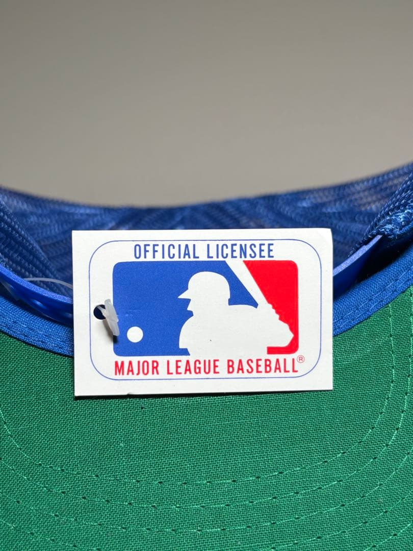 80s 90sデッドストック ニューヨーク メッツ メッシュキャップ つば裏緑￼